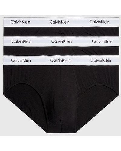 Calvin Klein 3er-Pack Slips - Modern Cotton - Schwarz
