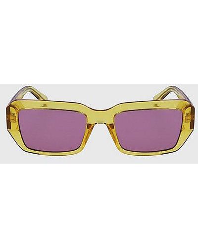 Calvin Klein Rechteckige Sonnenbrille CKJ23602S - Pink