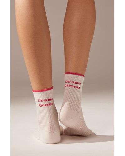 Calzedonia Drama Style Short Socks - Pink
