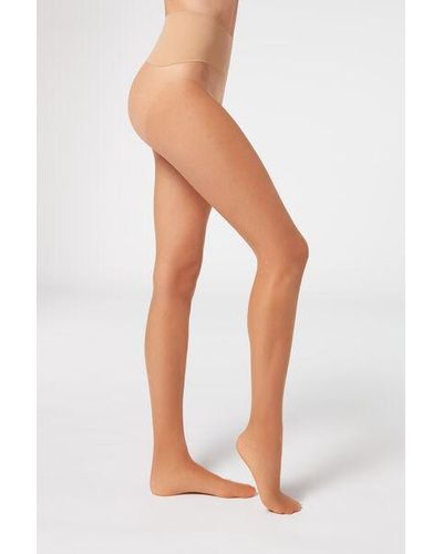 Calzedonia Essential Invisible 20 Denier Sheer Tights - White
