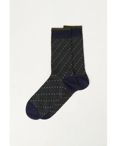 Calzedonia ’S Diamond Jacquard Short Socks - Black