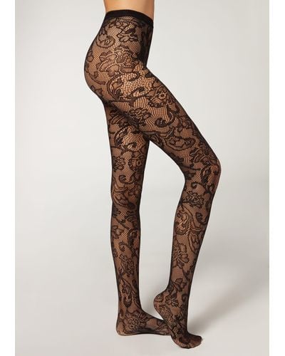 Calzedonia Diamond-patterned 50 Denier Opaque Tights