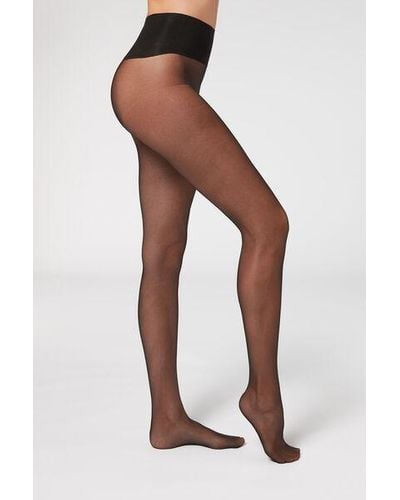 Calzedonia Essential Invisible 20 Denier Sheer Tights - White