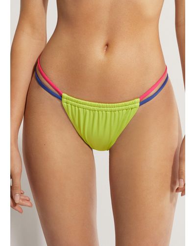Calzedonia Tie Brazilian Bikini Bottoms Tokyo Eco - Green