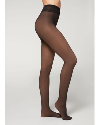 Calzedonia Sheer Effect Thermal Tights - Multicolour