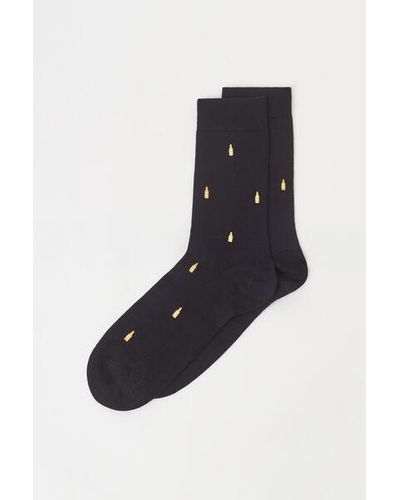 Calzedonia ’S All-Over Pattern Short Socks - Black