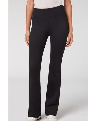 Calzedonia Soft Touch Flared Leggings - Black