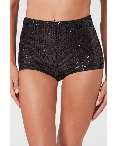 Calzedonia Sequin Hot Trousers - Black