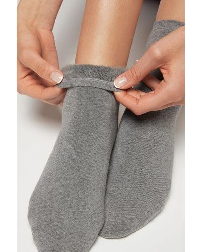 Calzedonia Short Cotton Thermal Socks - Grey