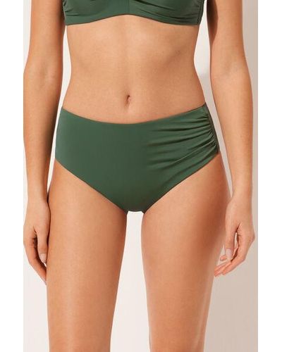 Calzedonia Slimming High-Waisted Bikini Bottoms Indonesia - Green