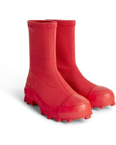 Camper Boots - Red
