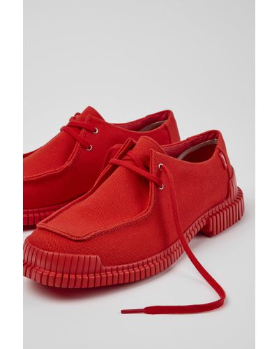 Camper Red Recycled Cotton Shoes