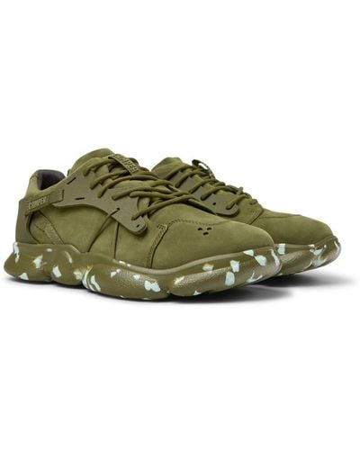 Camper Leather And Textile Sneakers - Green