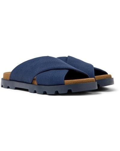 Camper Blue Recycled Cotton Sandals