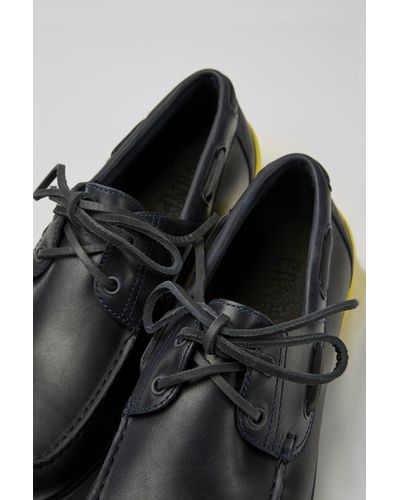 Camper Blue Leather Shoes - Black