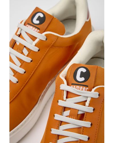 Camper Orange, Red, And White Sneakers