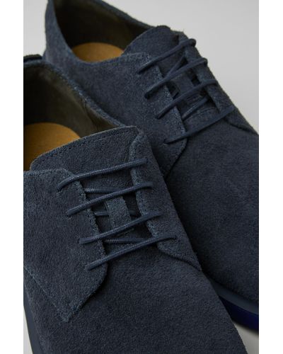 Camper Blue Nubuck Shoes