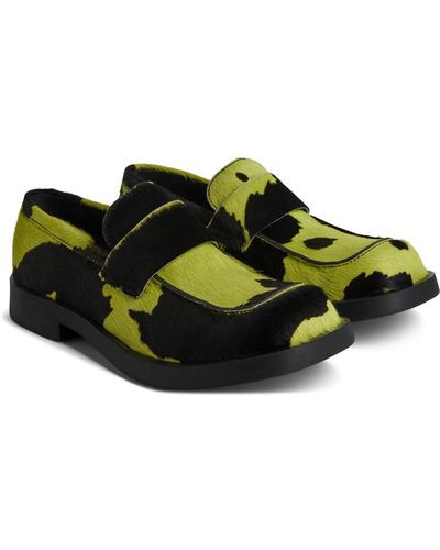 camper black leather shoes