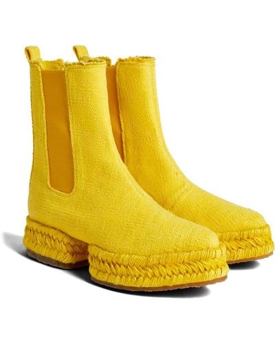 Camper Ankle Boots - Yellow