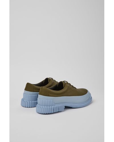 Camper Green And Blue Leather Shoes