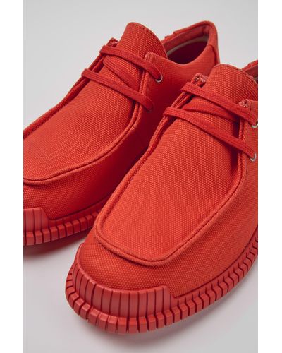 Camper Red Recycled Cotton Shoes