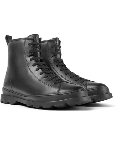 Camper Medium Lace Boot - Black
