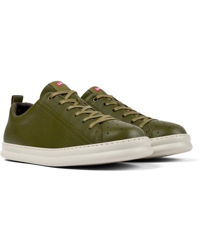 Camper Green Leather Trainers - Multicolour