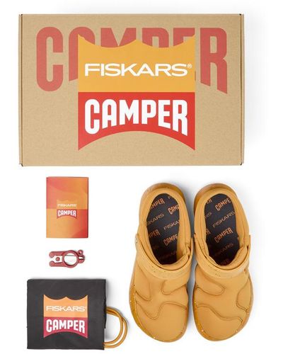 camper orange shoes