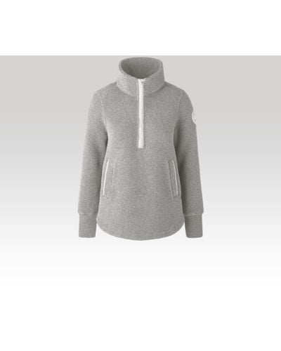 Canada Goose Severn 1⁄2 Zip Sweater Kind Fleece Humanature - Gray