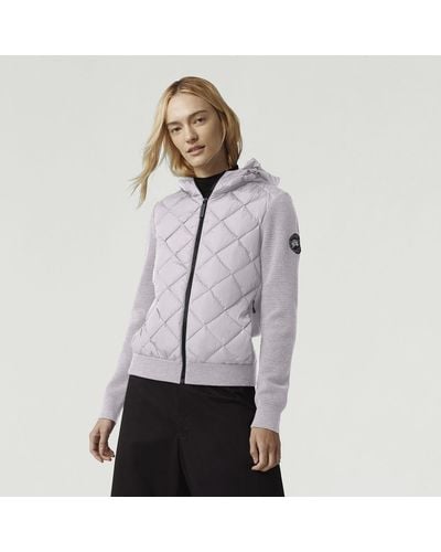 Canada Goose Hybridge® Quilted Knit Hoody Black Label - Gray