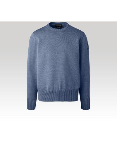 Canada Goose Rosseau Sweater (, Ozone Heather, Xs) - Blue