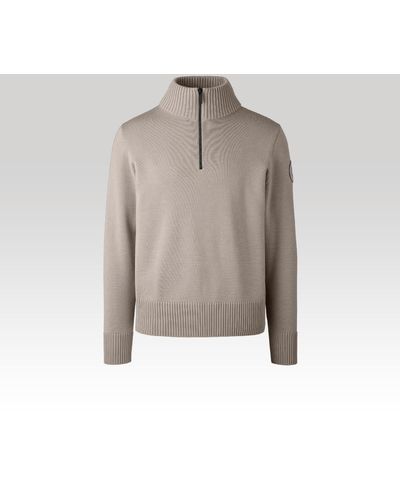 Canada Goose Rosseau ¼ Zip Sweater (, , M) - Gray