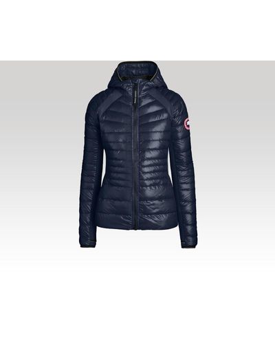 Canada Goose Hybridge Lite Hooded Stretch Jersey-trimmed Quilted Shell Down Jacket - Blue