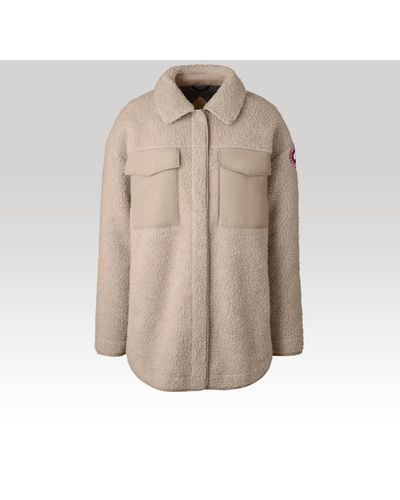 Canada Goose Simcoe Shirt Jacket Kind High Pile Fleece (, , Xs) - Natural
