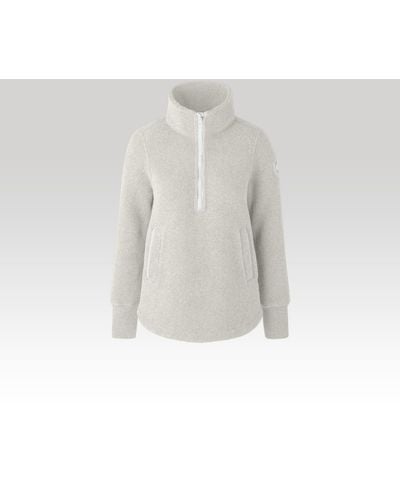 Canada Goose Severn 1⁄2 Zip Sweater Kind Fleece Humanature - Gray