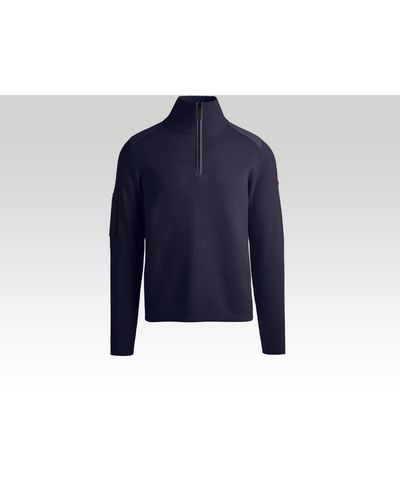 Canada Goose Stormont 1⁄4 Zip Sweater - Blue