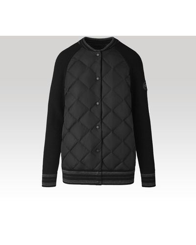 Canada Goose Hybridge® Quilted Knit Bomber Black Label