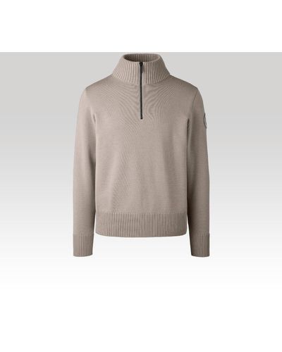 Canada Goose Rosseau 1⁄4 Zip Sweater - Gray