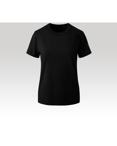 Canada Goose Broadview T-Shirt Black Label - Schwarz