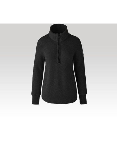 Canada Goose Severn 1⁄2 Zip Sweater Kind Fleece - Black