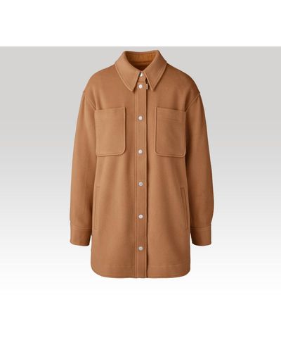 Canada Goose Almandine Long Shirt Jacket - Brown