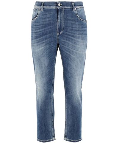 Dondup Jeans "alex" superskinny in di cotone - Blu