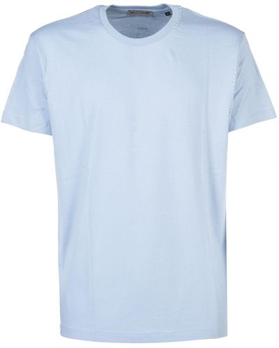 Daniele Alessandrini T-shirt "rovigo" azzurra in cotone - Blu