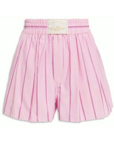 WEILI ZHENG Shorts in cotone - Rosa