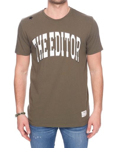 Saucony T-shirt vere in cotone con stampa logo fronale - Grigio