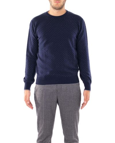 Eleventy MAGLIA IN CASHMERE - Blu