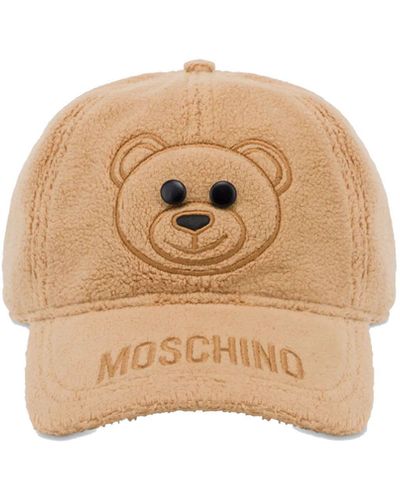 Moschino Cappello teddy bear in felpa di cotone - Neutro