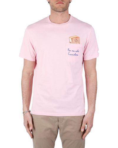Mc2 Saint Barth T-shirt "cucciolo" in cotone - Rosa