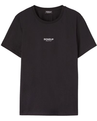 Dondup T-shirt nera in cotone - Nero