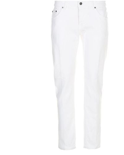 Dondup Jeans "mius" in cotone stretch - Bianco